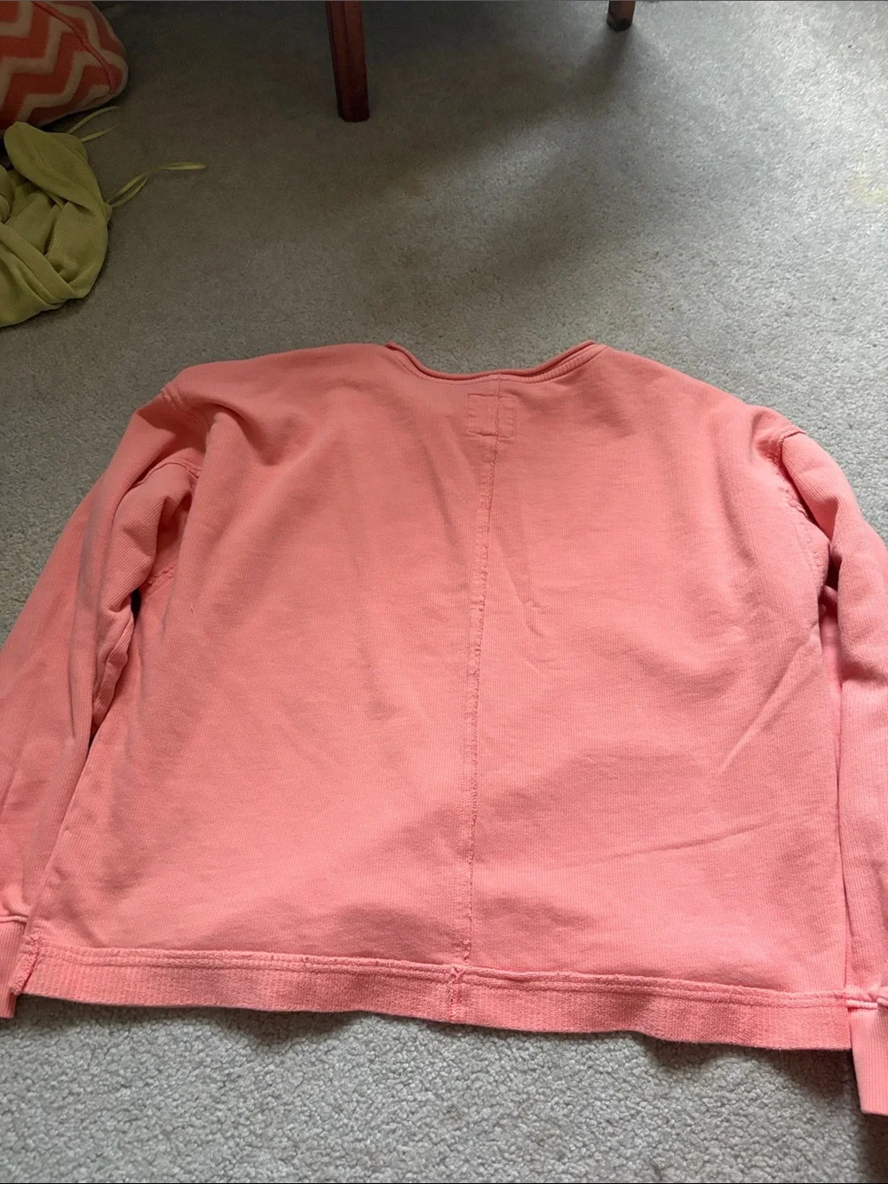 aerie Coral Pink Sweatshirt and Shorts Set